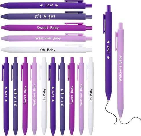 60PCS Baby Shower Pens for Guests, Bulk Baby Shower Favors for Guests, It's a Boy Ballpoint Pens with Black Ink, Retractable Writing Pens for Gender Reveal Party Favors Thank You Gifts, Blue in Saudi Arabia