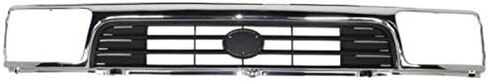 لـ 92-95 4Runner SR5 2.4L/3.0L مجموعة شبكة الشواية الأمامية كروم/بلاستيك أسود in Kuwait