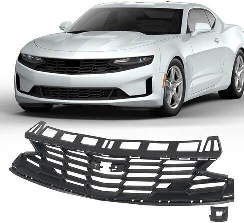 Front Bumper Upper Grille Compatible with 2019-2023 Chevrolet Camaro LZ Replacement for 84047465 Black in Saudi Arabia