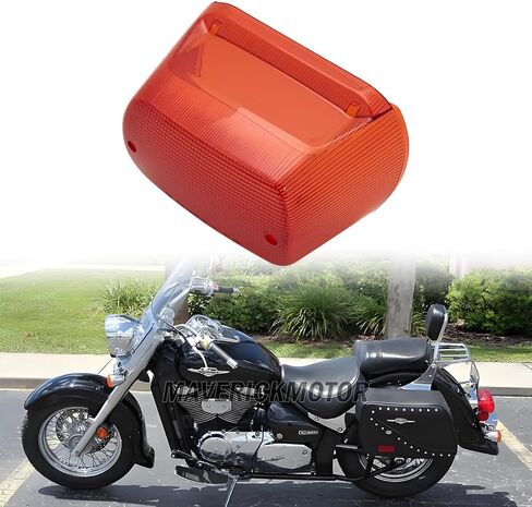 Red Tail Light Lens Cover Only for 01-05 Suzuki VL800 Intruder Volusia, 98-04 VL1500 Intruder, 05-09 Boulevard C90 C90T, 05-10 C50 C80 motorcycle Replacement Brake Light Lens in Kuwait