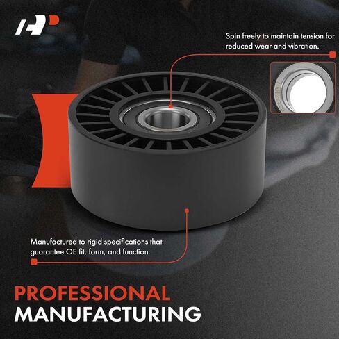 A-Premium Belt Idler Pulley Compatible with Ford F-150, F-250, F-350 F-450 F-550 Super Duty, Expedition, E-150 E-250 E-350 Econoline, Excursion & Lincoln & Starcraft Bus & Mercury in Kuwait