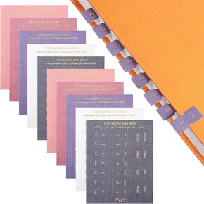 10 Sheets Monthly Tabs, Self Adhesive Planner Month Tabs Colorful Planner Monthly Index Tab Month Separator Tab Calendar for Planners Office Study Journal Agendas in Kuwait