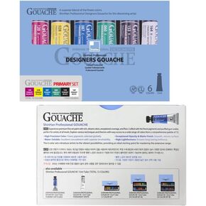 ShinHan Professional Designer Gouache 15ml Tube 6 Colors Set - PRIMARY COLOR in Saudi Arabia