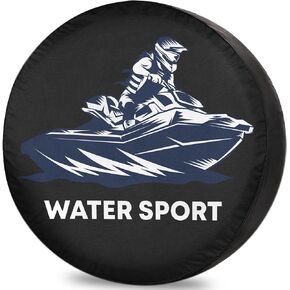 Camper Spare Tire Cover Jet Ski Sport RV Tire Cover Sunproof DustProof Universal for Trailer SUV Camp Travel Trailer 12" 13" 14" 15" 16" 17 Inch in Saudi Arabia