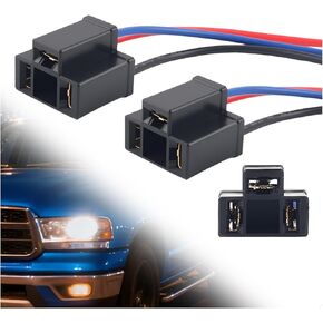 2PCS H4 Female Headlight Connector,18AWG Car Headlight Socket Pigtail Connector as Replacement Accessory,12V 3-pin Car Headlights Pigtail Connectors as Headlights Harness Socket in Saudi Arabia