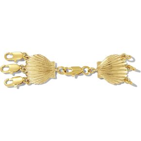 Shell Layering Necklace Clasp for Women – 3-Year Color Guarantee – Waterproof, Non-Tarnish, Hypoallergenic, Gold PVD Coated – Perfect for Beach, Weddings, Holiday Gifts – Layer Up to 3 Necklaces in Saudi Arabia
