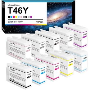 خراطيش حبر T46Y مجموعة حبر SC-P900 بديلة Ultrachrome PRO10 لطابعة SureColor P900 (10 عبوات) in Kuwait