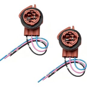 2 PCS 3157 Car Bulb Sockets, Turn Signal & Tail Light & Brake Light Connector Pigtail, Waterproof Insulation Female Adapter, Pre-wired Replacement for 3157 3155 3357 Bulb (Brown) in Saudi Arabia