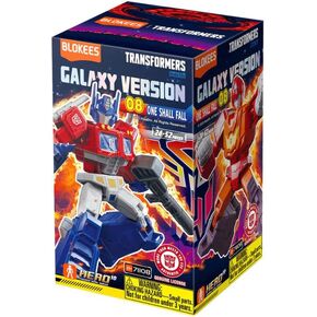Blokees Transformer Galaxy Version 08 One Shall Fall Blind Box Toy Figure with Optimus Prime Hot Rod and Metroplex in Kuwait