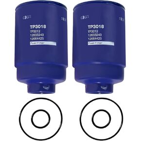 2-Pack Fuel Filter for 6.6 Diesel TP3018 Compatible with Chevy Silverado 2500HD 2007-2015,for Express 2500 2012-2016,for 3500HD 2007-2015,for GMC Savana 2500 2012-2015 V8 Diesel Engine in Kuwait