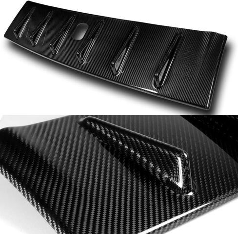 Q1-TECH, Carbon Fiber Rear Roof Diffuser Spoiler Wing 6 Shark Fin Compatible with 2008-2015 Mitsubishi Lancer Evolution 10 / GSR MR RS, Real Carbon Fiber, Shark Fin Roof Spoiler Wing w/Antenna Base in Kuwait