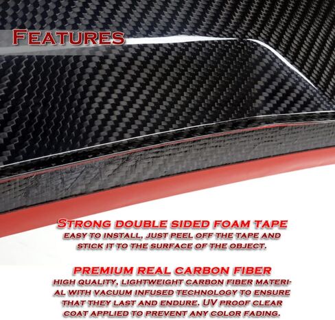 Q1-TECH, Carbon Fiber Rear Roof Diffuser Spoiler Wing 6 Shark Fin Compatible with 2008-2015 Mitsubishi Lancer Evolution 10 / GSR MR RS, Real Carbon Fiber, Shark Fin Roof Spoiler Wing w/Antenna Base in Kuwait