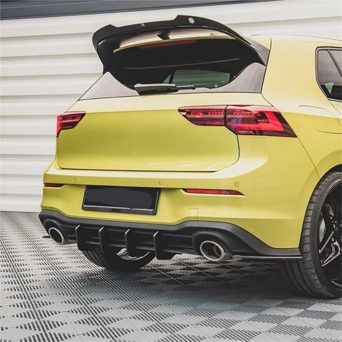 Compatible for VW Golf 8 MK8 GTI 2020-2024 Rear Bumper Diffuser Splitters Spoiler Lip Maxton Gloss Black Body Kit in Saudi Arabia
