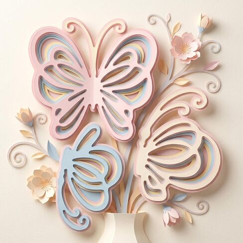 3 Pcs Butterfly Dies for Card Making,Butterfly Cutting Die Butterflies Metal Cutting Dies for DIY Scrapbooking Embossing Photo Album Paper Crafting in Kuwait