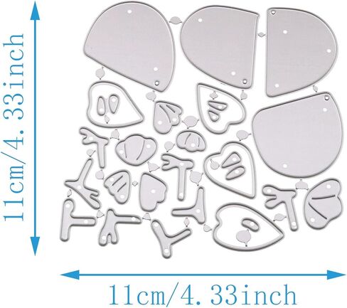 XGNG Chicken Metal Die Cuts Carbon Steel Cut Stencils DIY Suitable for Card/Scrapbook Making Gift Decoration Ornamental Embellishment in Kuwait