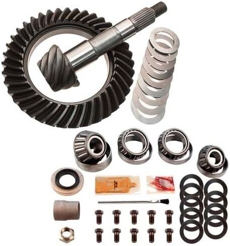4.11 Ring and Pinion Gear Set & Master Bearing Kit for Toyota 8" V6 | Fits 1986-2002 4Runner Pickup Tacoma T100 | 27 Spline | 7.8" Dia | 8620 Steel | Replaces Yukon, Revolution in Saudi Arabia
