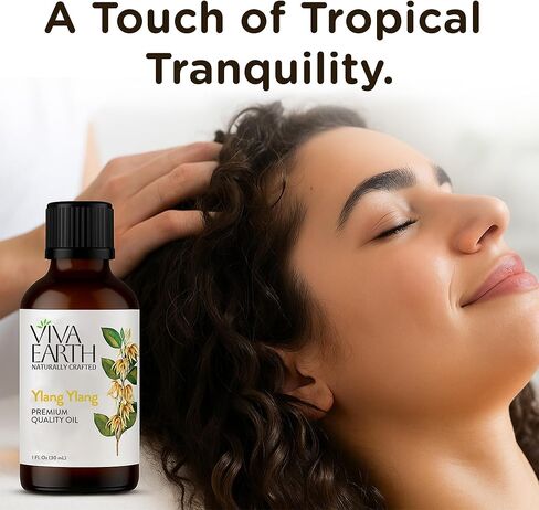Ylang Ylang Essential Oil – Premium Quality Ylang Ylang Oil for Diffusers, Aromatherapy, Massage, DIY Aromatic Blends, Soap & Candle Making – with Dropper, 1 Fl Oz in Saudi Arabia
