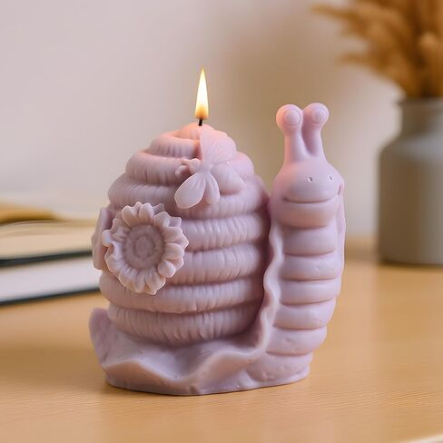 Snail Honeycomb Candle Mold Turtle Beehive Sunflower Silicone Candle Molds for Candles Making Resin Casting Aromatherapy Candles Handmade Wax Home Decor Set of 2 in Saudi Arabia