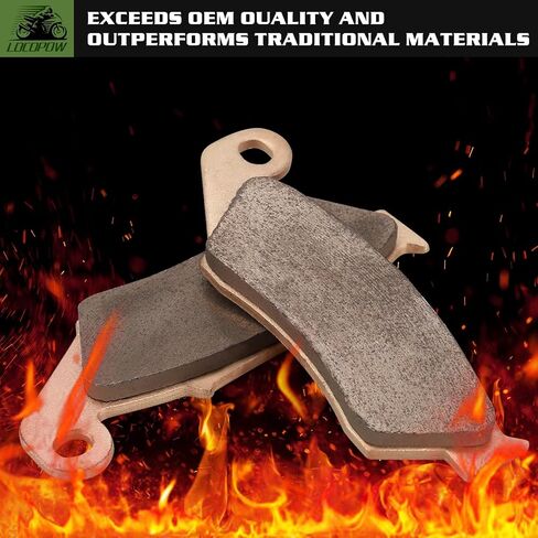 LOCOPOW Brake Pads for Honda CRF450R CRF450X CRF250R CR250 CRF250X CRF450 CRF250 CR250R CR125 CR125R, Front and Rear Sintered Metal in Kuwait
