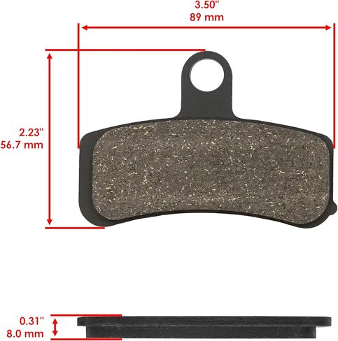 Caltric Front Rear Brake Pads Compatible with Harley Davidson Fld Dyna Switchback 2012-2016 in Kuwait