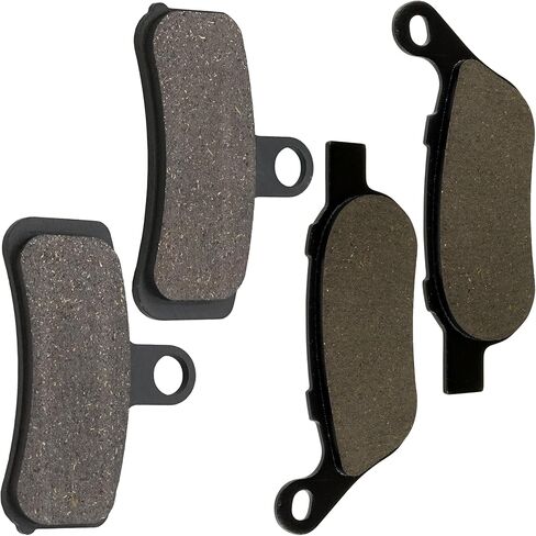 Caltric Front Rear Brake Pads Compatible with Harley Davidson Fld Dyna Switchback 2012-2016 in Kuwait
