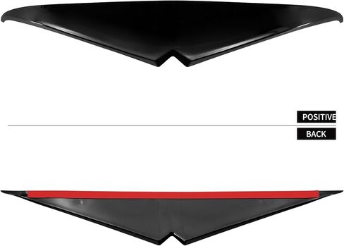 Motorcycle Headlight Eyebrows Sticker Black Headlamp Eyebrow Eyelids Upper Tip Trim Decoration Cover Visor Decoration Fit for Harley Road Glide 2015-later in Kuwait