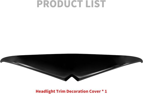 Motorcycle Headlight Eyebrows Sticker Black Headlamp Eyebrow Eyelids Upper Tip Trim Decoration Cover Visor Decoration Fit for Harley Road Glide 2015-later in Kuwait