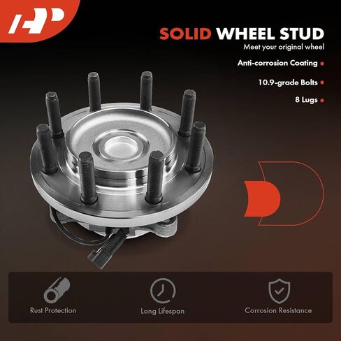 A-Premium Front Wheel Bearing and Hub Assembly with ABS & 8-Lug Compatible with Dodge Ram 2500 2009-2010, Ram 3500 2009-2010 & Ram 2500 2011, 3500 2011, RWD Only in Kuwait