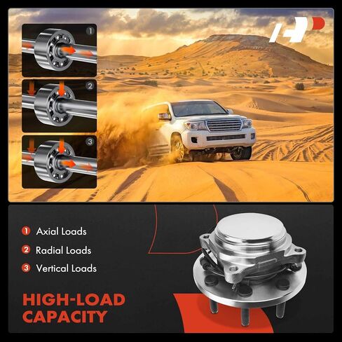 A-Premium Front Wheel Bearing and Hub Assembly with ABS & 8-Lug Compatible with Dodge Ram 2500 2009-2010, Ram 3500 2009-2010 & Ram 2500 2011, 3500 2011, RWD Only in Kuwait