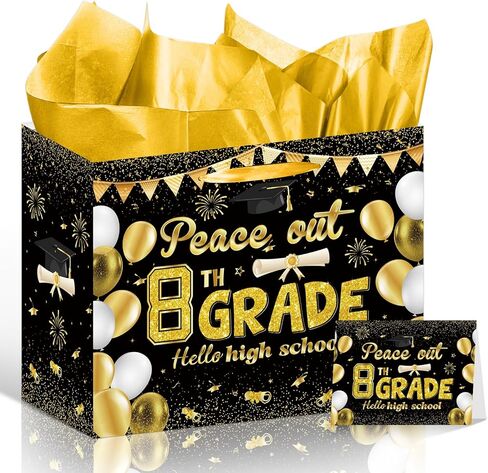 Falueqg CNA Week Gift Bags - Happy CNA Week Gift Bags with Tissue Paper Nurse Appreciate Gifts Thank You Party Supplies for Healthcare Workers Certified Nursing Assistant Graduation in Saudi Arabia