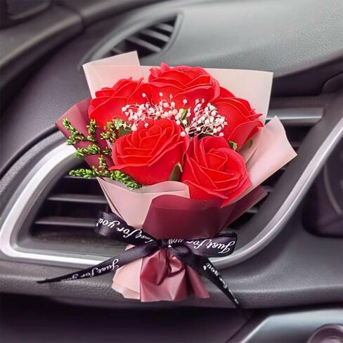 Car Flower Bouquet Air Freshener Vent Clips Mini Bouquet Dried Flower For Car and Household Decoration Car Vent Clip Auto Interior Accessories in Saudi Arabia