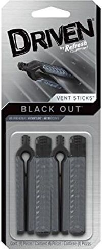Driven by Refresh Your Car! E300889401 Vent Stick, 4 Per Pack, Black Out in Saudi Arabia