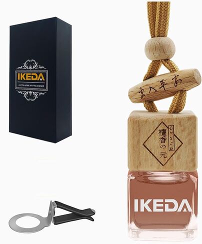 ikeda fragrance Car Air Freshener | Long-Lasting Coffee Aromas | Car Scent Hanging with Vent Clip | Odor Eliminator Deodorizer for Automotive Women Men (Square-Coffee) in Kuwait