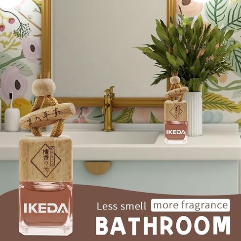 ikeda fragrance Car Air Freshener | Long-Lasting Coffee Aromas | Car Scent Hanging with Vent Clip | Odor Eliminator Deodorizer for Automotive Women Men (Square-Coffee) in Kuwait