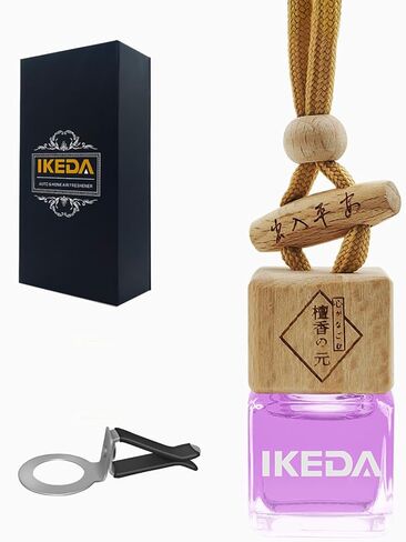 ikeda fragrance Car Air Freshener | Long-Lasting Coffee Aromas | Car Scent Hanging with Vent Clip | Odor Eliminator Deodorizer for Automotive Women Men (Square-Coffee) in Kuwait