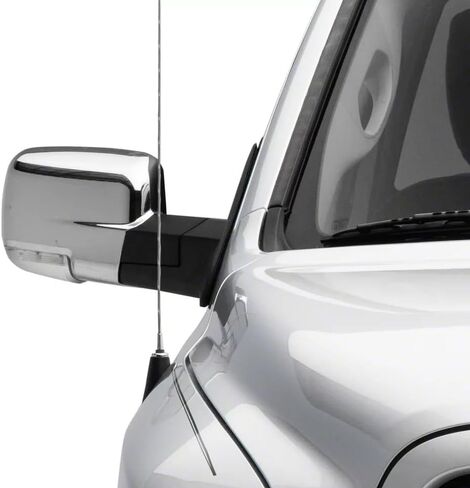 Linskip Driver and Passenger Side Mirror Covers Compatible with 2009-2018 RAM 1500 & 2019-2024 RAM 1500 Classic with Turn Signal Light Cutout, Door Mirror Bezel Caps Chrome in Kuwait