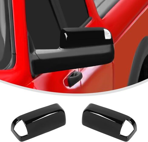 Linskip Driver and Passenger Side Mirror Covers Compatible with 2009-2018 RAM 1500 & 2019-2024 RAM 1500 Classic with Turn Signal Light Cutout, Door Mirror Bezel Caps Chrome in Kuwait