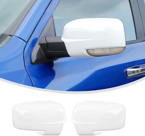 Linskip Driver and Passenger Side Mirror Covers Compatible with 2009-2018 RAM 1500 & 2019-2024 RAM 1500 Classic with Turn Signal Light Cutout, Door Mirror Bezel Caps Chrome in Kuwait
