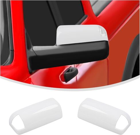 Linskip Driver and Passenger Side Mirror Covers Compatible with 2009-2018 RAM 1500 & 2019-2024 RAM 1500 Classic with Turn Signal Light Cutout, Door Mirror Bezel Caps Chrome in Kuwait