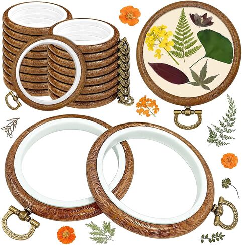 6 Pcs Embroidery Hoop Frame Set, Circle Hoop Ring Cross Stitch Hoop for Embroidery, Cross Stitch, Needlework, Art Craft Handy Sewing and Christmas Decoration (Size-6") in Saudi Arabia