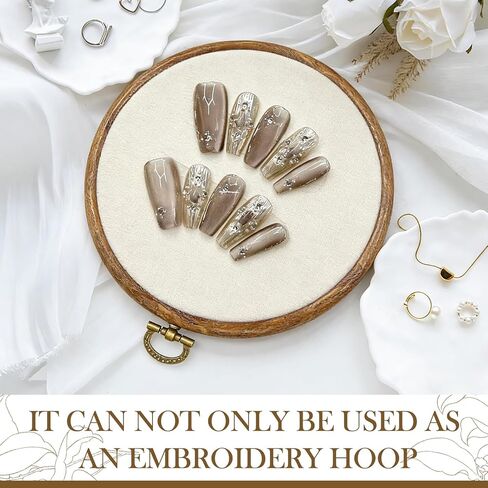6 Pcs Embroidery Hoop Frame Set, Circle Hoop Ring Cross Stitch Hoop for Embroidery, Cross Stitch, Needlework, Art Craft Handy Sewing and Christmas Decoration (Size-6") in Saudi Arabia