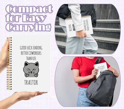 Welshower Funny Coworker Leaving Spiral Notebook Journal, Farewell Goodbye Going Away Gifts for Coworkers, Funny Work Notebook, Good Luck Finding Better Coworkers Than Us Journal, 5.5x8.3 Inch in Kuwait