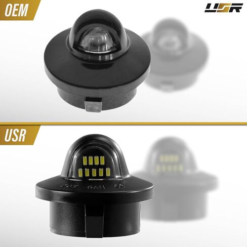 USR 83-92 DN5 ضوء لوحة ترخيص شاحنة بيك اب - زوج مصابيح اللوحة (يسار + يمين) - متوافق مع 1983-1992 Ford Ranger Pick Up Trucks / 1991-2004 Explorer SUV جميع الموديلات (LED WHITE 6000K UPGRADE) in Kuwait