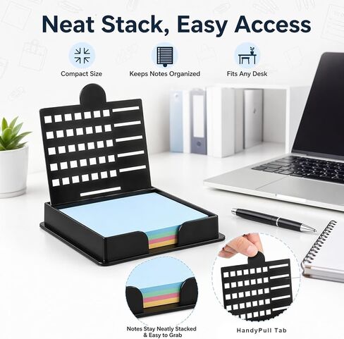 A Set Of Sticky Note Holder,Post It Note Holder,Containing 5 Different Templates And 1 Sticky Note Sticky Note Stencil,Sticky Note Dispenser,Sticky Note Organizer,Suitable For A Home Office To-Do List in Saudi Arabia