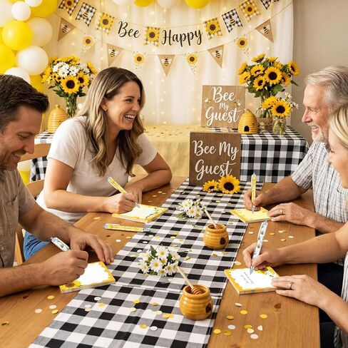 Geyoga 24 Pcs Bee Sticky Notes with Pens - Bee Themed Gift Stationery Set Cute Self Adhesive Notepads Honey Memo Notes Ballpoint Pens for School Office Home Teachers Party Supplies in Kuwait