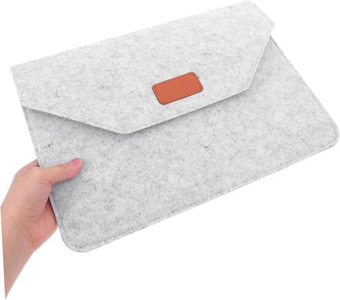 HOMSFOU Computer Bag Storage Pouch Laptop Sleeves Cover Felt Laptop Bag Notebook Protective Lining Shockproof Dustproof Scratchproof in Kuwait
