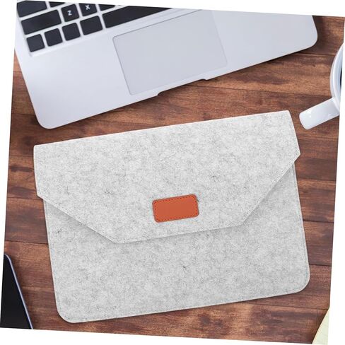 HOMSFOU Computer Bag Storage Pouch Laptop Sleeves Cover Felt Laptop Bag Notebook Protective Lining Shockproof Dustproof Scratchproof in Kuwait
