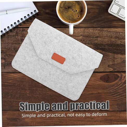 HOMSFOU Computer Bag Storage Pouch Laptop Sleeves Cover Felt Laptop Bag Notebook Protective Lining Shockproof Dustproof Scratchproof in Kuwait