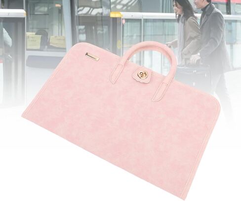 Buachois PU Leather Laptop Sleeve Case, Portable Protective Computer Bag Cover with Heat Dissipation for Office Travel Meeting Business Use 13 14 15 16 Inch in Kuwait