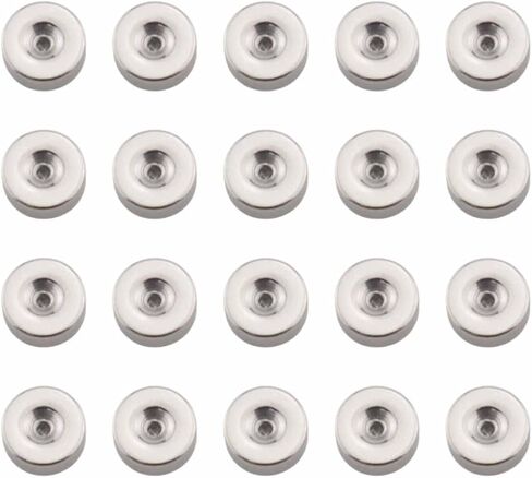 20pcs Silver 1.0MM x 5MM Round Cake Earrings Backs Stainless Steel Secure and Comfortable Stud Screw Backs Jewelry Making in Kuwait